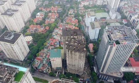 Hà Nội: Cận cảnh dự án Thành An Tower vừa bị chỉ ra nhiều vi phạm